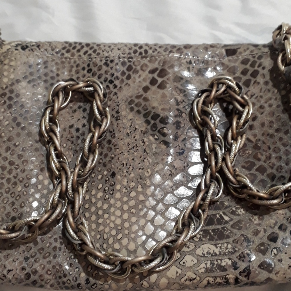 Elliott Lucca Snake Skin Pattern Purse Hand Bag - Picture 8 of 8